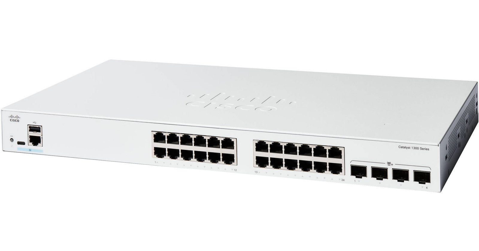 CISCO Catalyst 1300 24-port GE, PoE, 4x1G SFP - Image 1